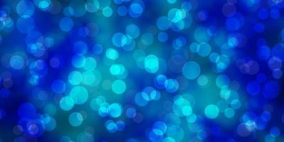 Light BLUE vector background with circles Illustration with set of shining colorful abstract spheres Design for your commercials