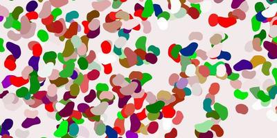 Light multicolor vector pattern with abstract shapes