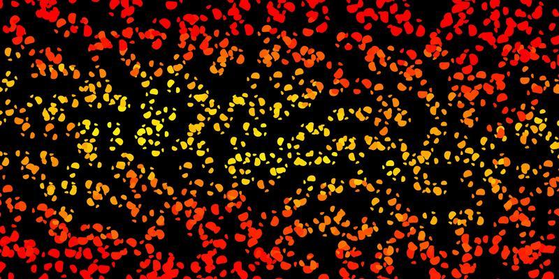 Dark orange vector pattern with abstract shapes