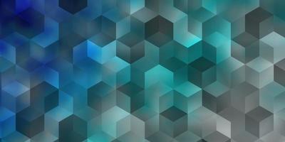 Light BLUE vector background with set of hexagons