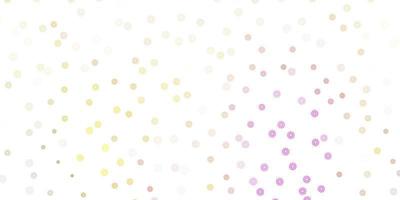 textura de doodle de vector multicolor claro con flores