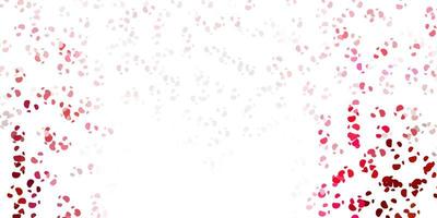 Light pink red vector background with random forms