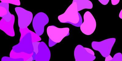 Dark purple vector template with abstract forms