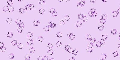 Light purple vector background with bubbles