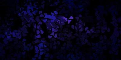 Dark purple vector background with random forms