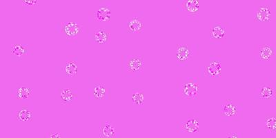 Light purple pink vector backdrop with dots