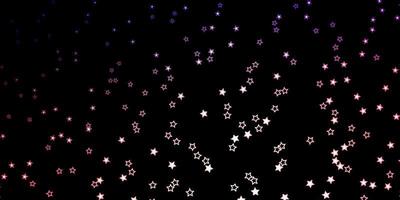 Dark Blue Red vector texture with beautiful stars Colorful illustration in abstract style with gradient stars Pattern for wrapping gifts
