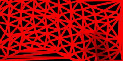 Light red vector poly triangle layout
