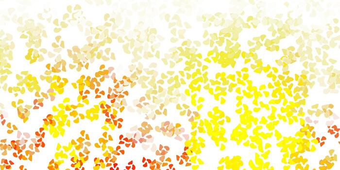 Light yellow vector pattern with abstract shapes