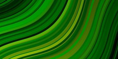 Light Green vector layout with wry lines Bright sample with colorful bent lines shapes Smart design for your promotions