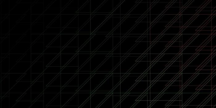 Dark Green Red vector backdrop with lines Gradient illustration with straight lines in abstract style Smart design for your promotions