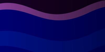 Dark Pink Blue vector backdrop with bent lines Colorful abstract illustration with gradient curves Template for cellphones