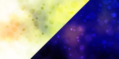 Vector template with circles stars Abstract design in gradient style with bubbles stars Pattern for design of fabric wallpapers