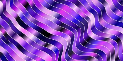 Light Purple vector texture with wry lines Colorful abstract illustration with gradient curves Best design for your ad poster banner