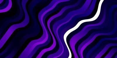 Light Purple vector backdrop with curves Colorful illustration with curved lines Smart design for your promotions