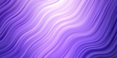 textura de vector púrpura claro con ilustración de líneas torcidas en estilo de semitono con curvas de degradado mejor diseño para sus carteles, pancartas