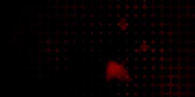 Fondo de vector rojo oscuro con círculos ilustración colorida con puntos degradados en patrón de estilo natural para páginas de destino de sitios web