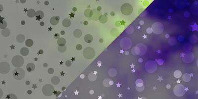 Vector layout with circles stars Abstract design in gradient style with bubbles stars Texture for window blinds curtains