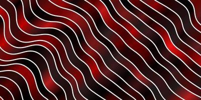 Dark Red vector background with curved lines Brand new colorful illustration with bent lines Best design for your posters banners