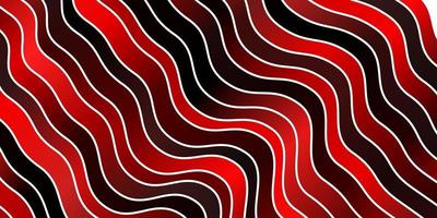 Fondo de vector rojo oscuro con líneas curvas ilustración colorida que consiste en el mejor diseño de curvas para su banner de cartel publicitario