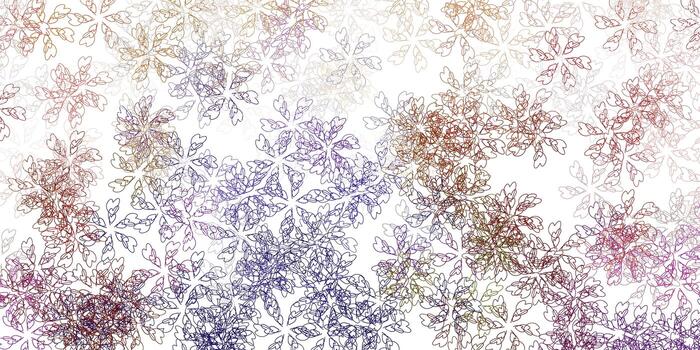 Light multicolor vector abstract pattern with leaves