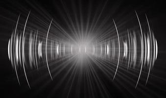 Sound waves oscillating dark light vector