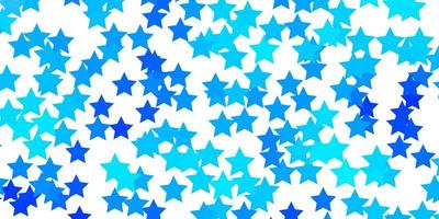 Light BLUE vector pattern with abstract stars Colorful illustration in abstract style with gradient stars Pattern for new year ad booklets