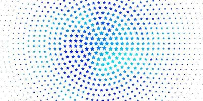 Light BLUE vector pattern with abstract stars Decorative illustration with stars on abstract template Theme for cell phones