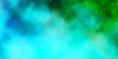 Light BLUE vector background with colorful stars Decorative illustration with stars on abstract template Pattern for websites landing pages