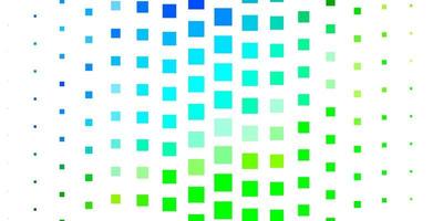 Fondo de vector verde azul claro con rectángulos nueva ilustración abstracta con patrón de formas rectangulares para páginas de destino de sitios web