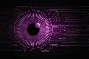 eye cyber circuit future technology concept background vector