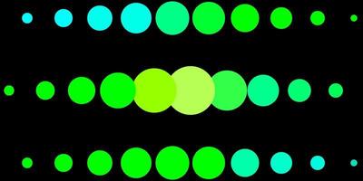 Light Blue Green vector pattern with circles Glitter abstract illustration with colorful drops Pattern for booklets leaflets
