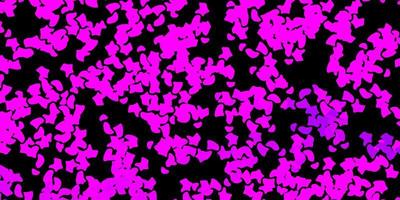 Dark pink vector backdrop with chaotic shapes