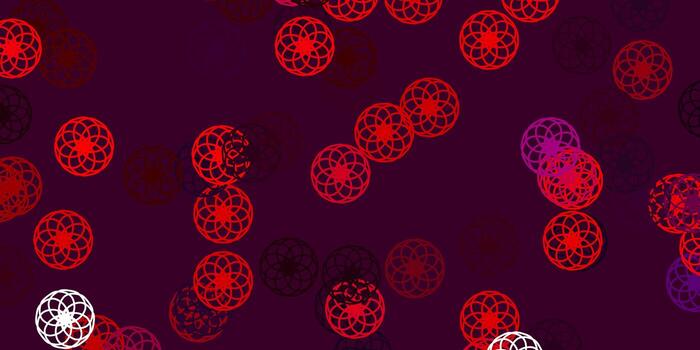 Light Pink Red vector texture with disks