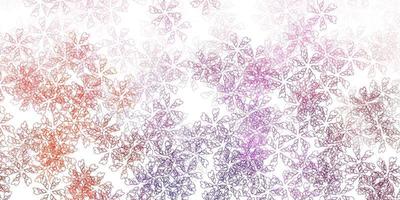 Light pink yellow vector abstract background with leaves