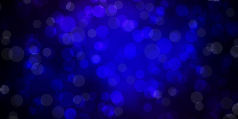 Dark Blue Red vector texture with disks