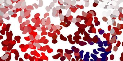 Light red vector backdrop with chaotic shapes