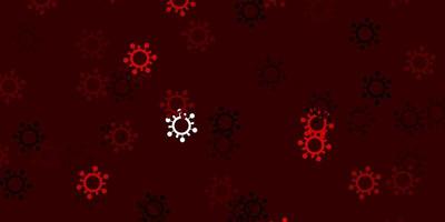 Light red vector background with covid19 symbols