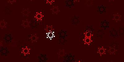 Light red vector background with covid19 symbols