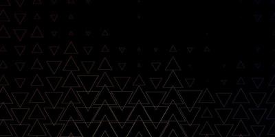 Dark Blue Yellow vector backdrop with lines triangles Abstract gradient illustration with triangles Template for wallpapers