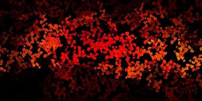 Dark red yellow vector backdrop with chaotic shapes