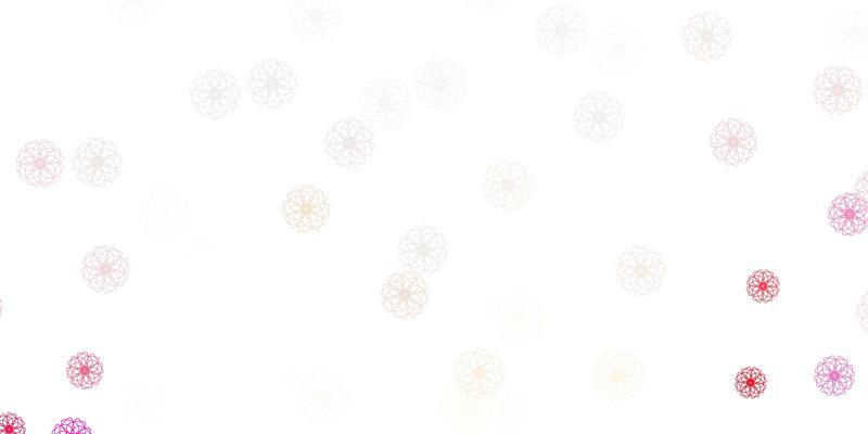 Light red vector natural backdrop with flowers