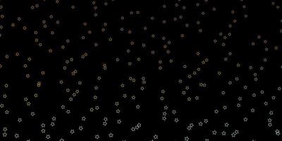 Dark Blue Yellow vector texture with beautiful stars Blur decorative design in simple style with stars Pattern for websites landing pages