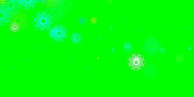 patrón de vector verde azul claro con formas abstractas
