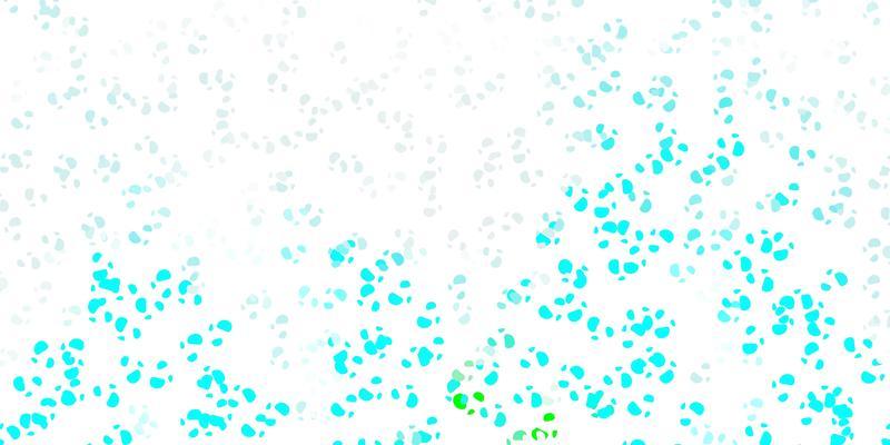 Light blue green vector texture with memphis shapes