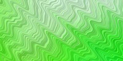 Light Green vector pattern with curved lines Abstract gradient illustration with wry lines Best design for your ad poster banner