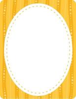 Empty oval shape banner template