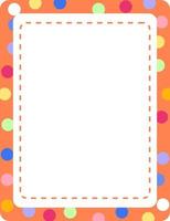 Empty colourful frame banner template vector