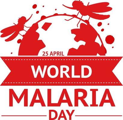 World Malaria Day logo or banner concept