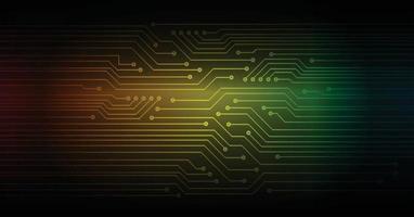 Printcyber circuit future technology concept background vector